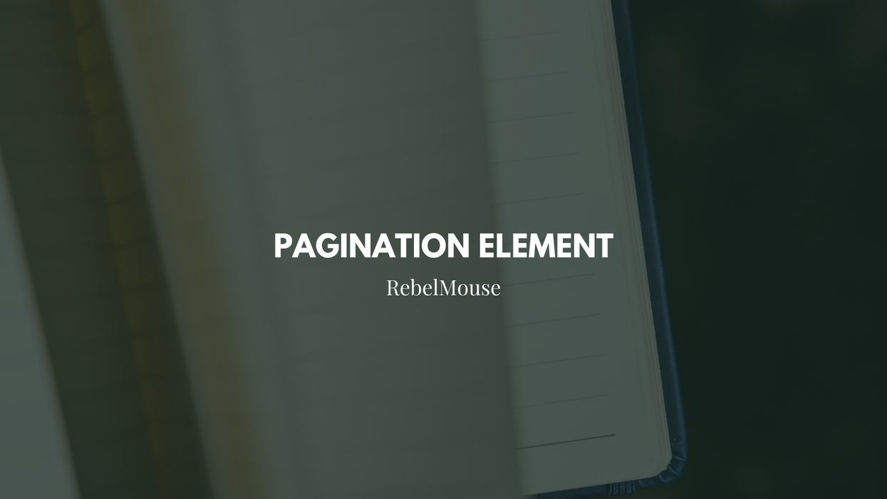 How to Use the Pagination Element
