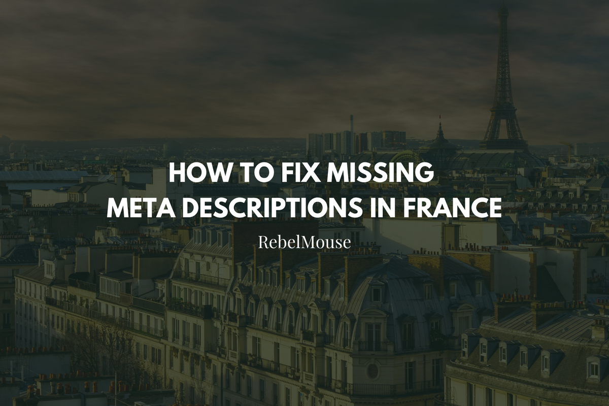 How to Fix Missing Meta Descriptions in France