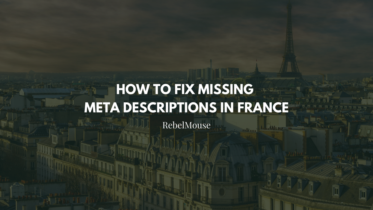 How to Fix Missing Meta Descriptions in France