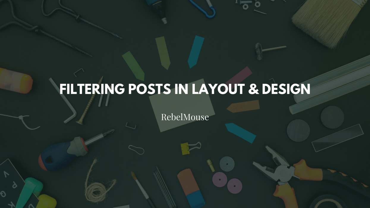 Filtering Posts in Layout & Design Tool