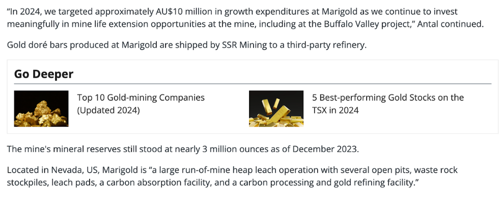 Investing News Network screenshot