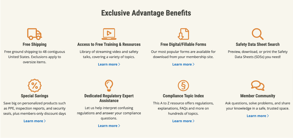 J.J. Keller membership page outlines key benefits