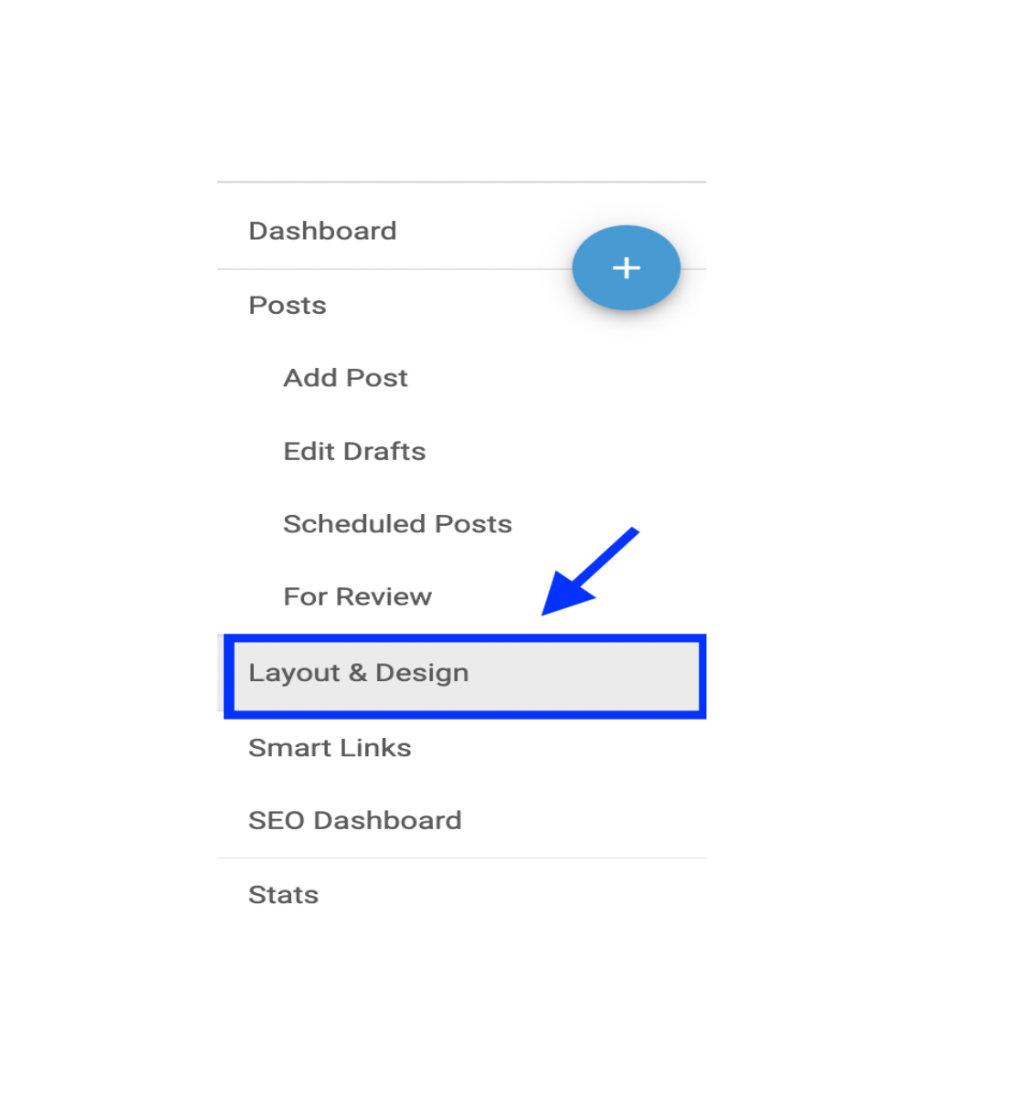 Layout & Design dashboard