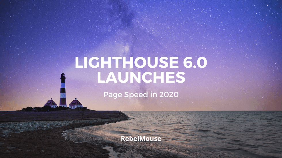 Lighthouse 6.0 launches; starry sky over ocean with lighthouse.
