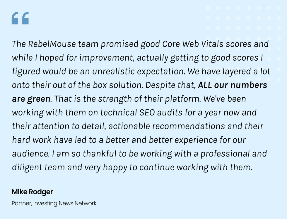 Mike Rodger quote Investing News Network