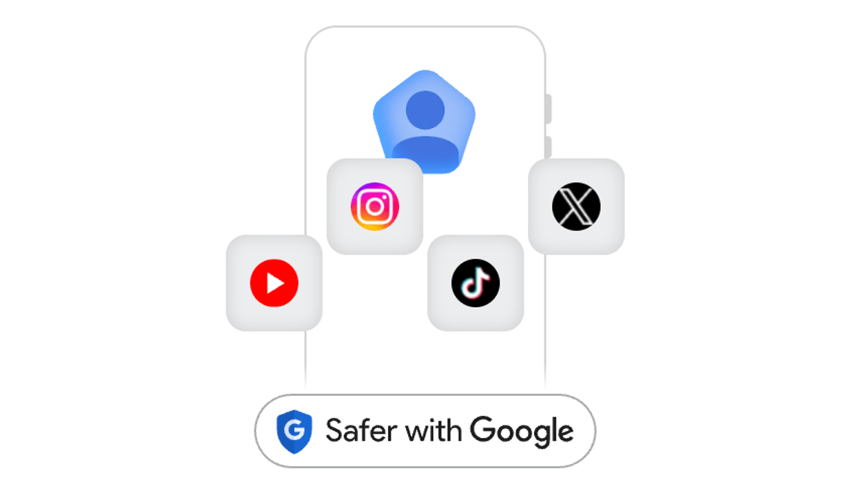 mobile apps with a "Safer with Google" badge below