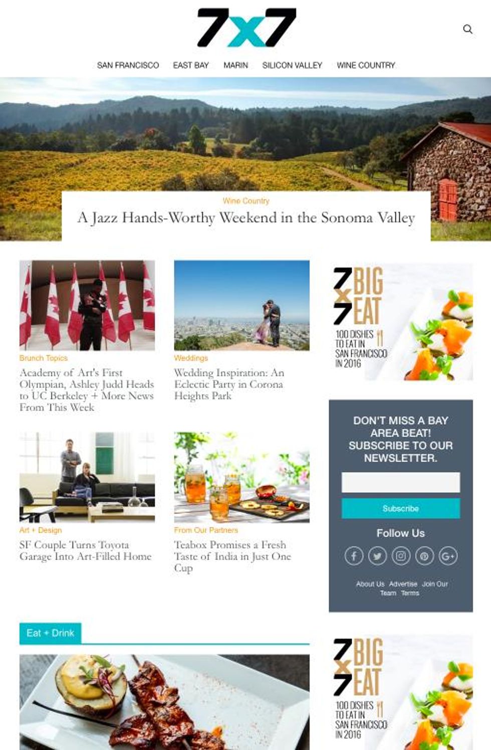 New 7x7 homepage on RebelMouse