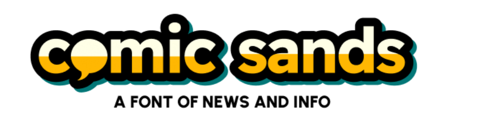 new Comic Sands logo