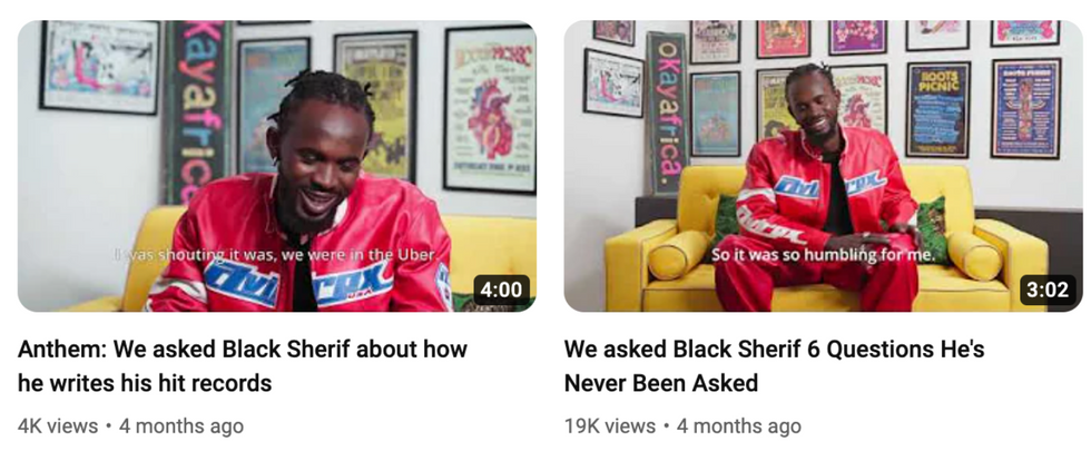 OkayAfrica interviews on YouTube