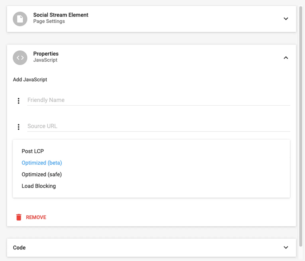 prioritize your JavaScript to protect Core Web Vitals using RebelMouse