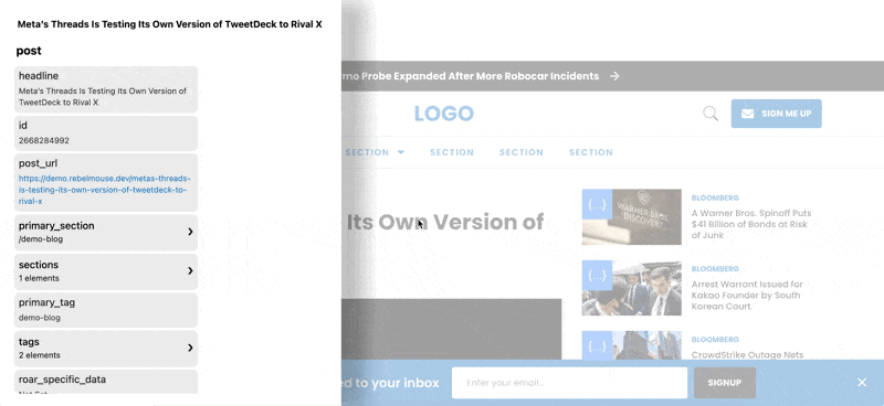 RebelMouse Chrome Extension - more details