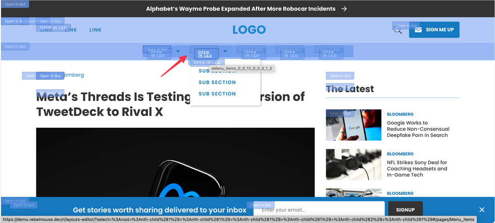 RebelMouse Chrome Extension \u2014 Show Layout and Design Elements