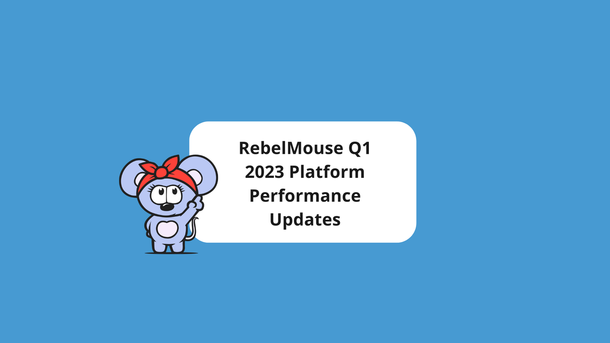 RebelMouse logo pointing to article title