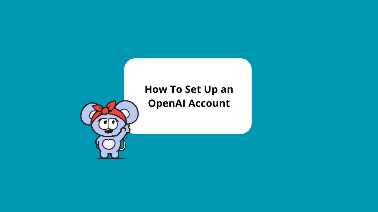 RebelMouse logo pointing to title on how to set up and OpenAI account