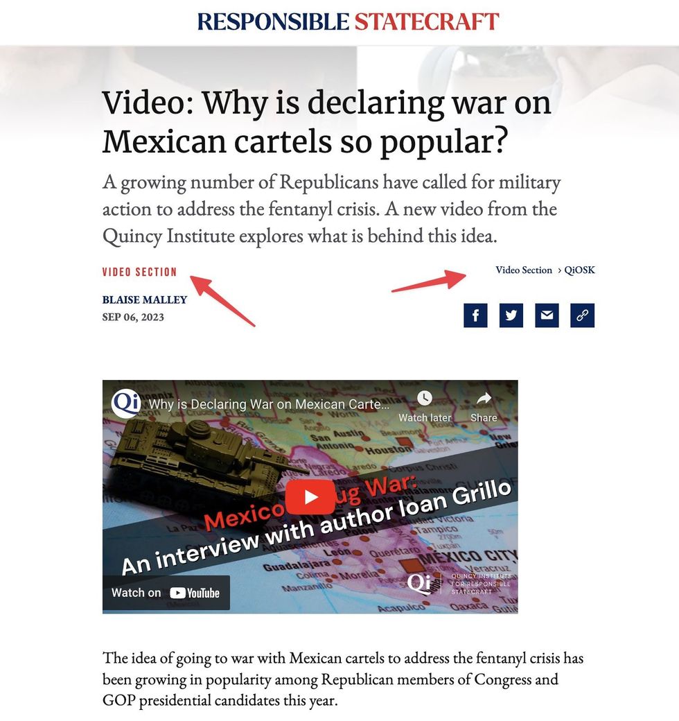 Responsible Statecraft Video Articles