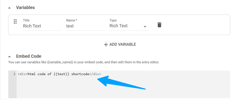 Rich Text Variable