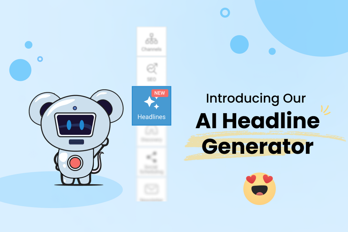 robot introduces RebelMouse's AI headline generator