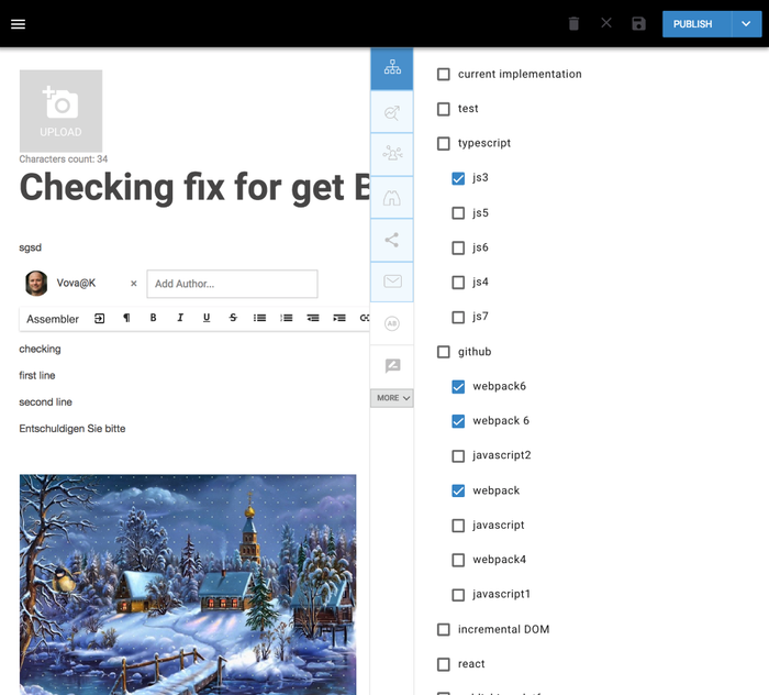 Screenshot of Channels tab within the Entry Editor showing the parent-child relationship