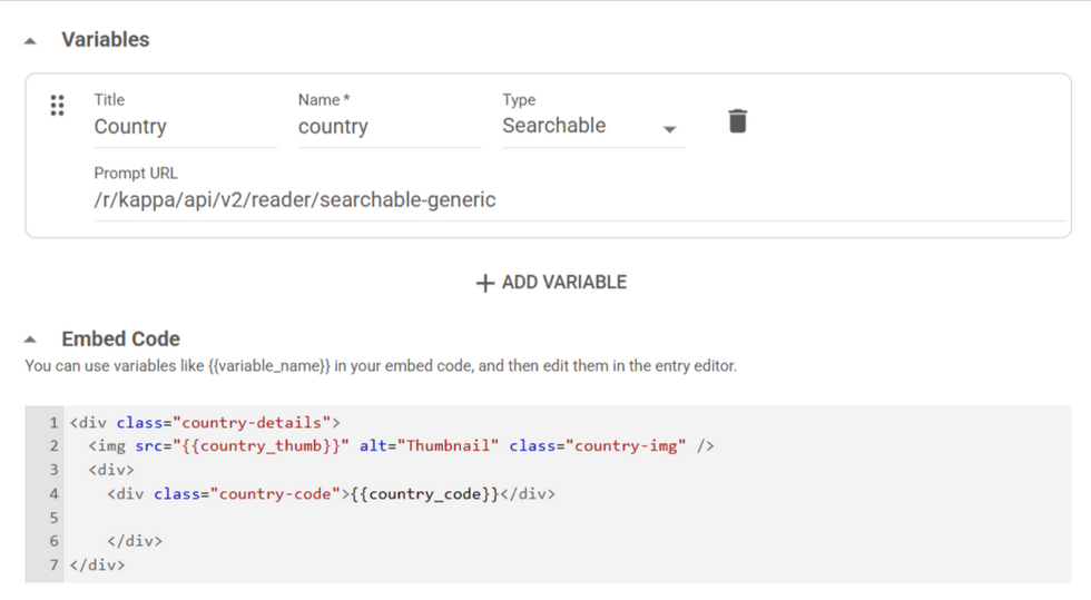 Searchable Variable - Editorial Modules