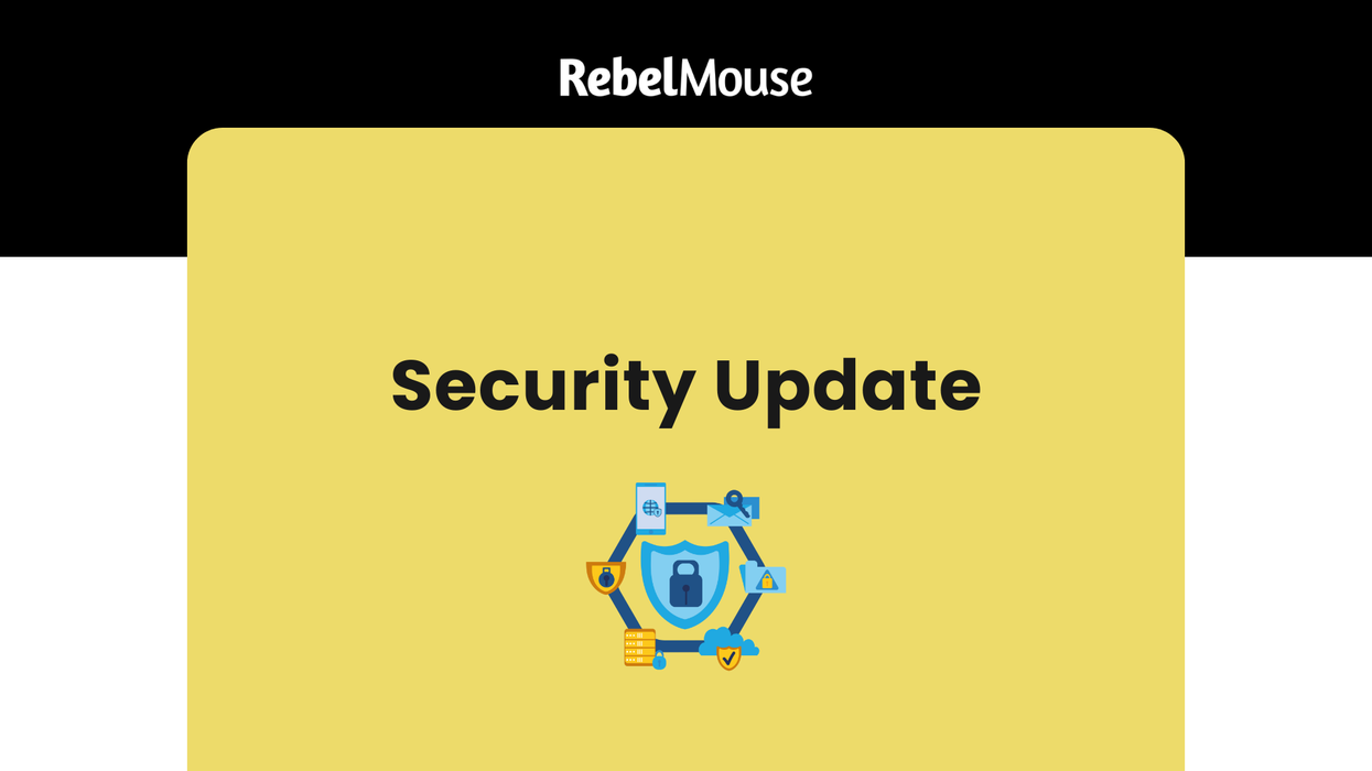 secure icon indicating a rebelmouse cms platform security update