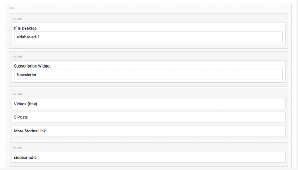 Side Bar Elements