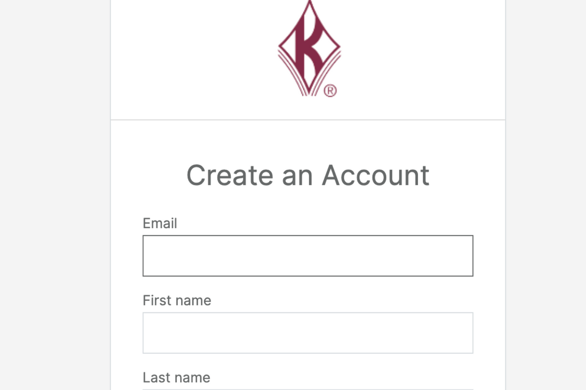 Sign-up form on J.J. Keller to create a new account