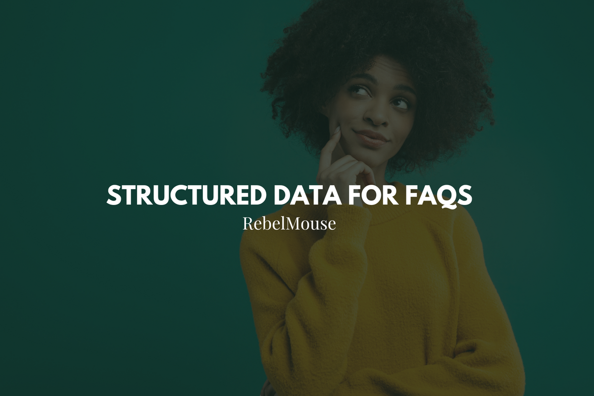 structured data for FAQs