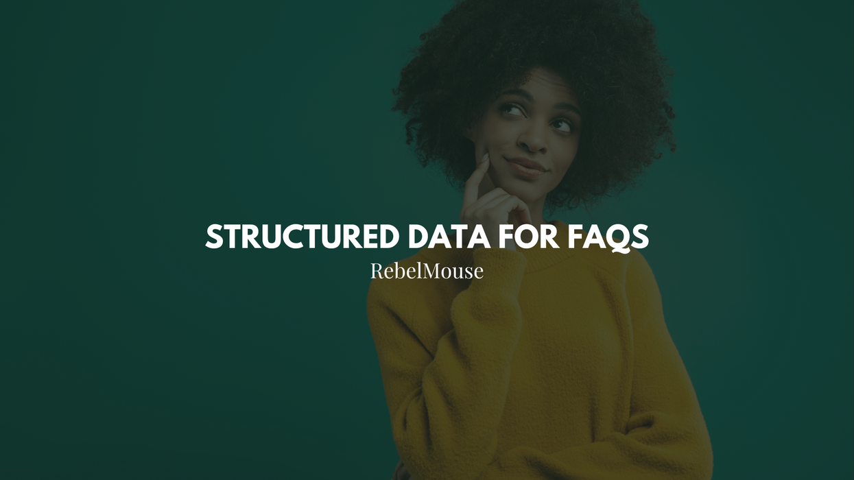 structured data for FAQs