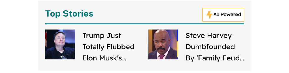 top stories module in Comic Sands redesign