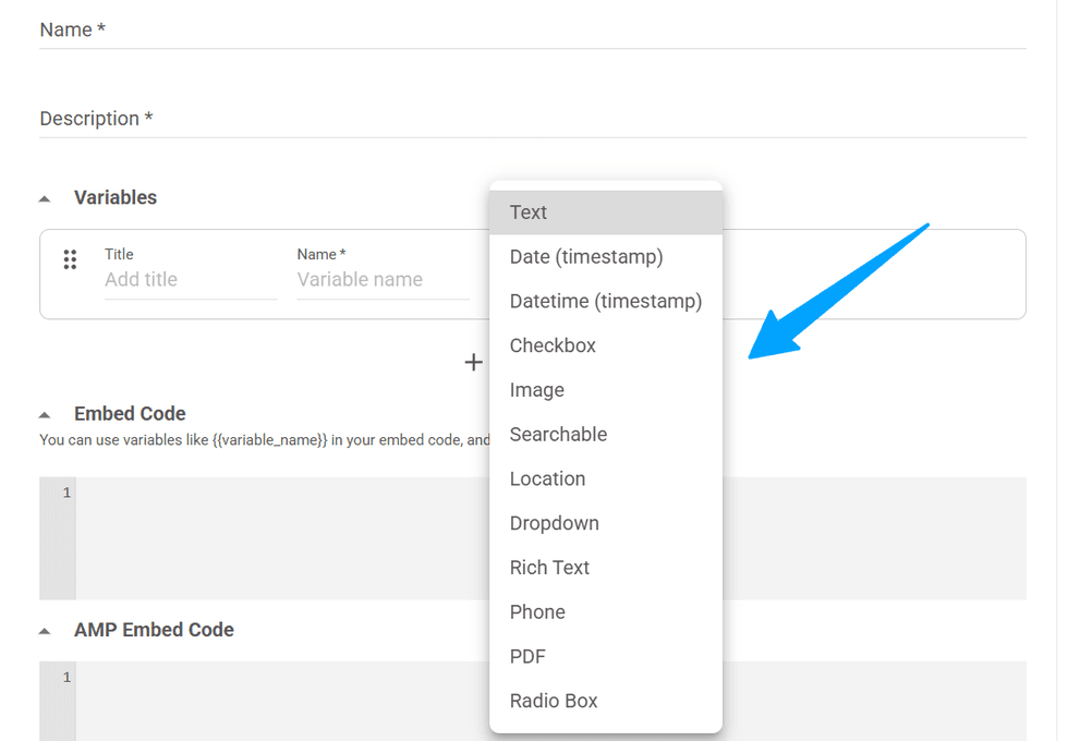 Variable Types - Editorial Modules