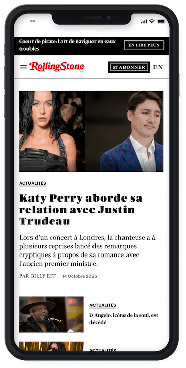 Rolling Stone mobile screenshot